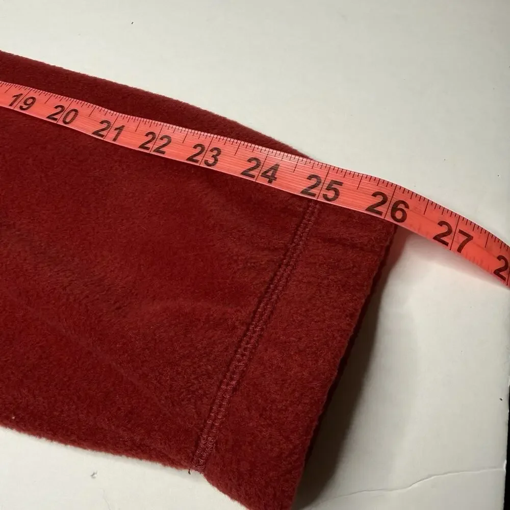 Saddlebred Red Pullover Men L 1/4 Zip Fleece Long Sleeve Maroon‎ College Preppy